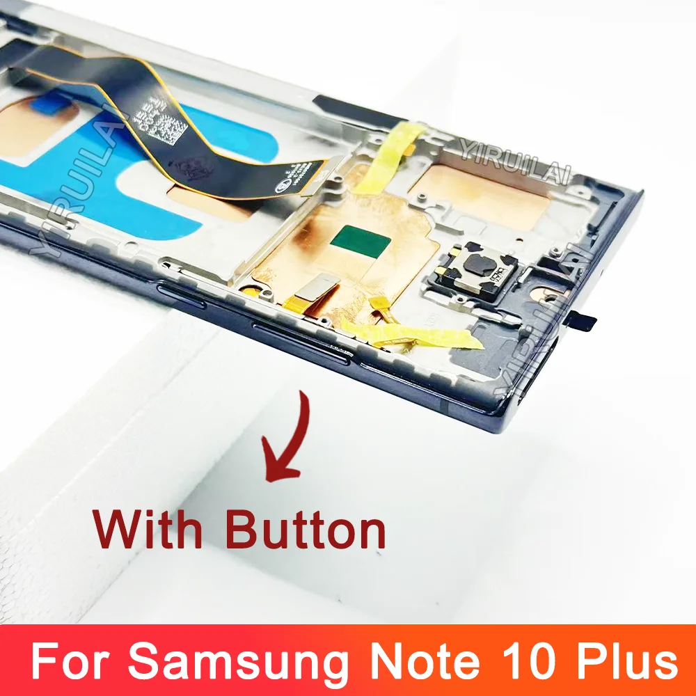 TFT Note 10 Plus Display mit Rahmen für Samsung Galaxy Note 10+ N975F N975F/DS LCD Display Touch Screen Montage Teile
