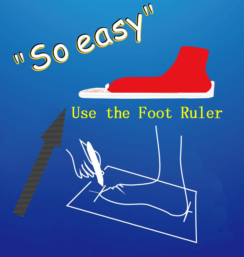 Cross-border e-commerce American size printing measuring feet Amazon with the same type of adults and children can be used