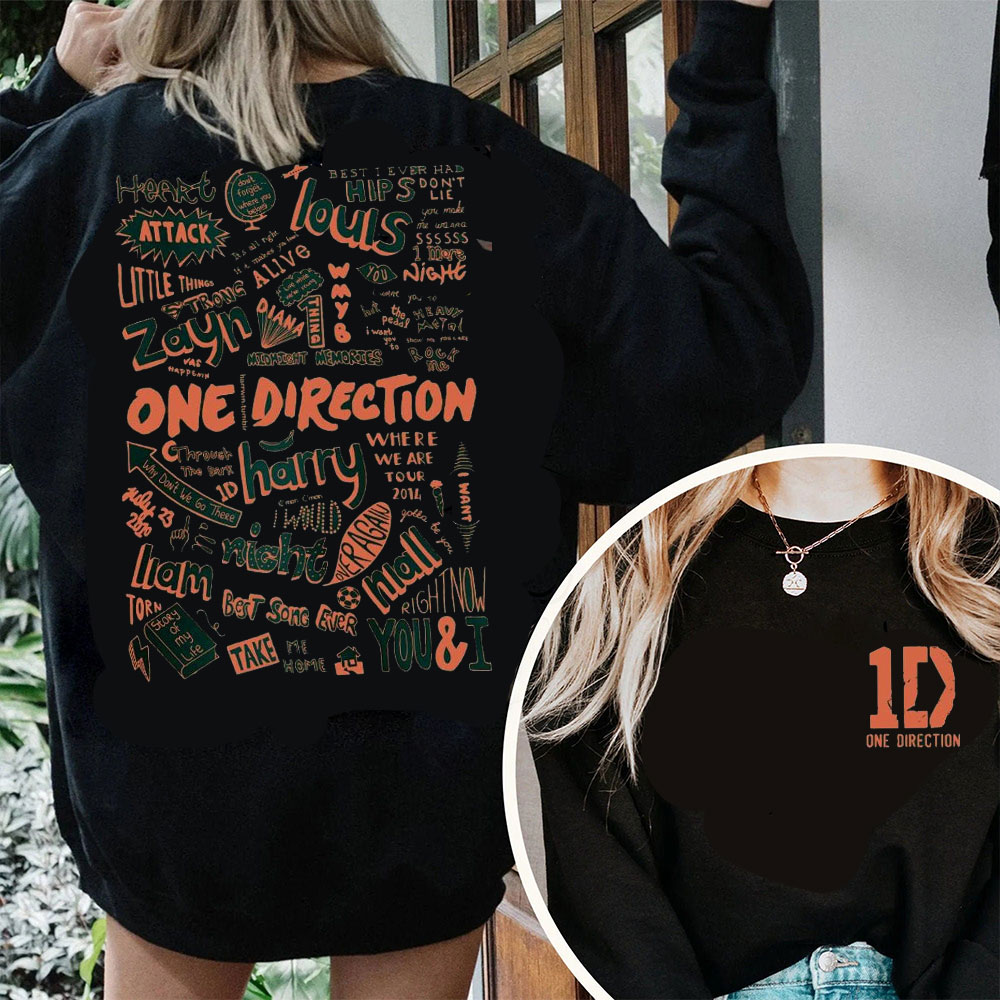 1D All Album Sudadera con capucha de cuello redondo One Direc.tion Camisas unisex Liam Payne Fans Firma de miembro Ropa de invierno Ropa de mujer Kpop