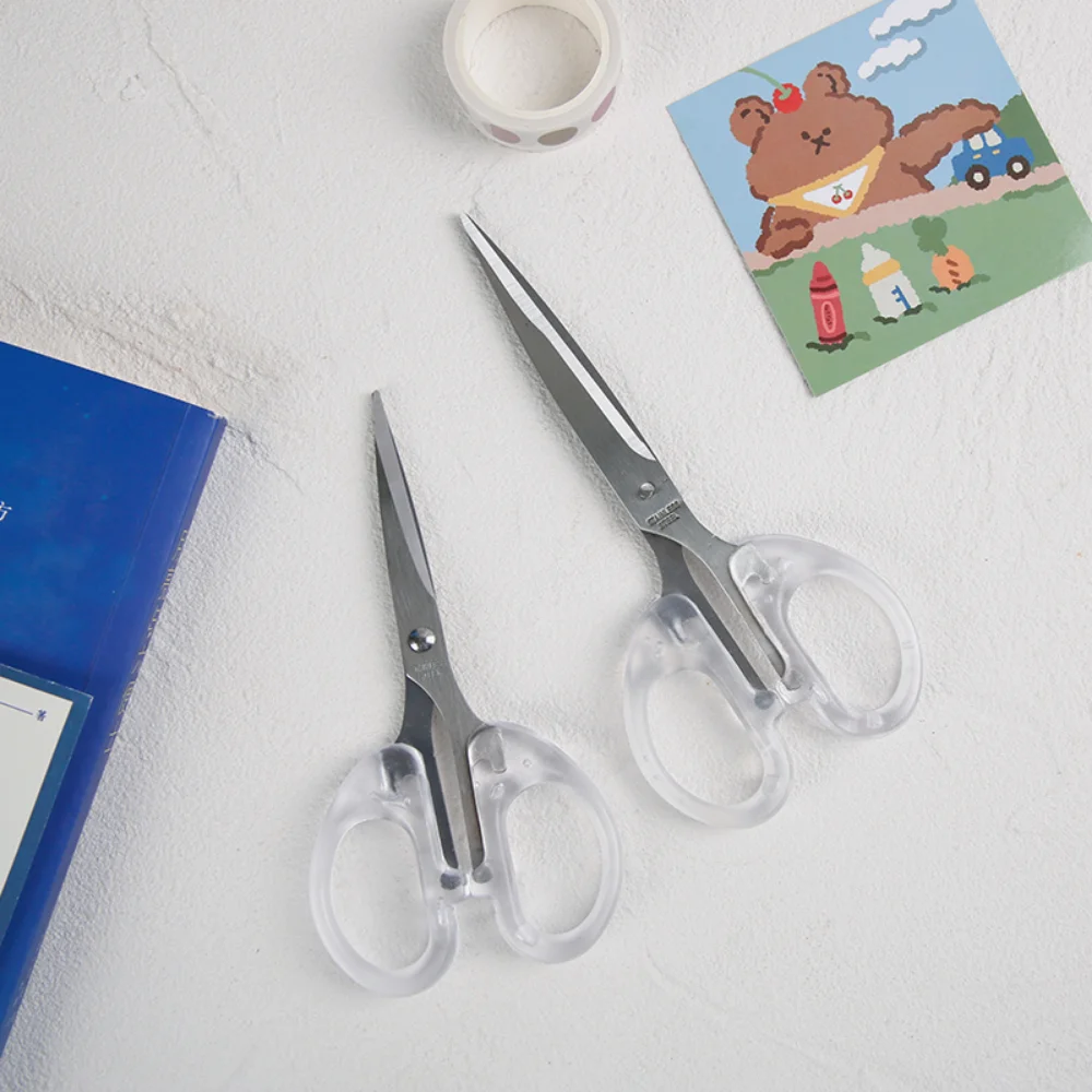 Mr. Paper 3 Style INS Style Transparent Scissors Creative Good-looking Student Desk Supplies Multi-Purpose Scissors Stationery