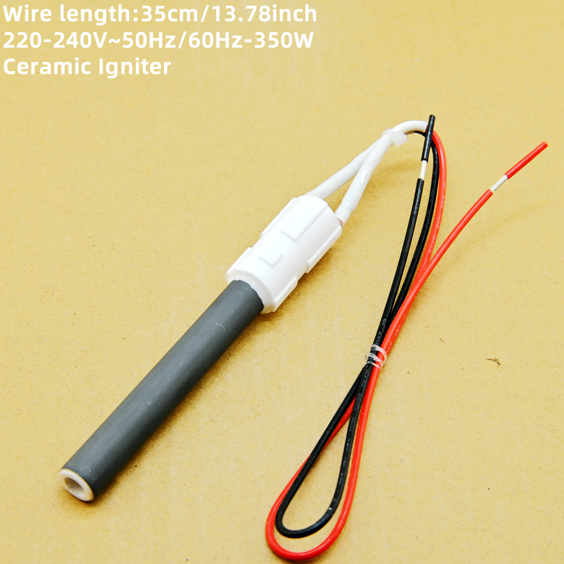 Ceramic igniter 220V 350W, quick ignition for home appliance accessories pellet stove igniter 110mm
