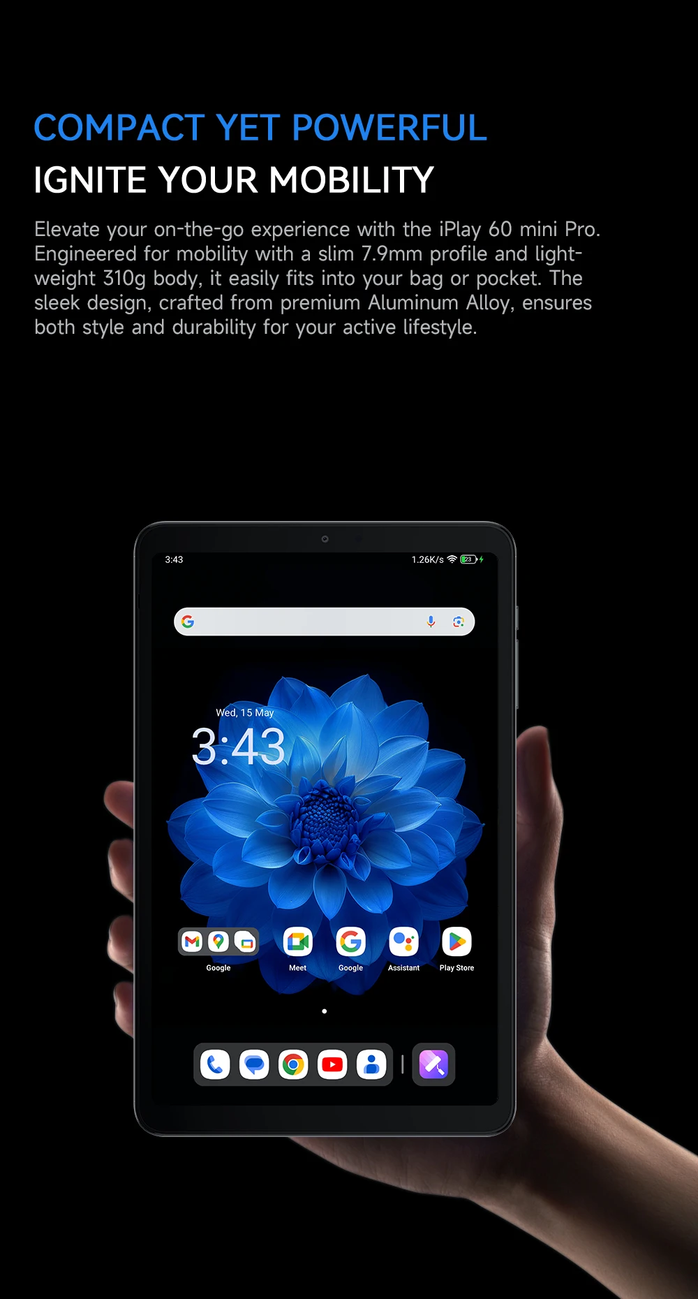 Alldocube iplay 60 mini pro 8.4inch Tablet Helio G99 Android14 8GB RAM 128 ROM Dual SIM 4G LTE pad 5500mAh Battery
