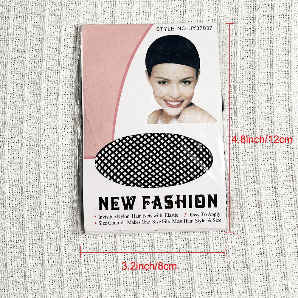 Stretchable Elastic Hair Nets, Open Ends, Mesh Net, Wig Caps para Hair Styling, Alta Qualidade, 5 Pcs por Pacote