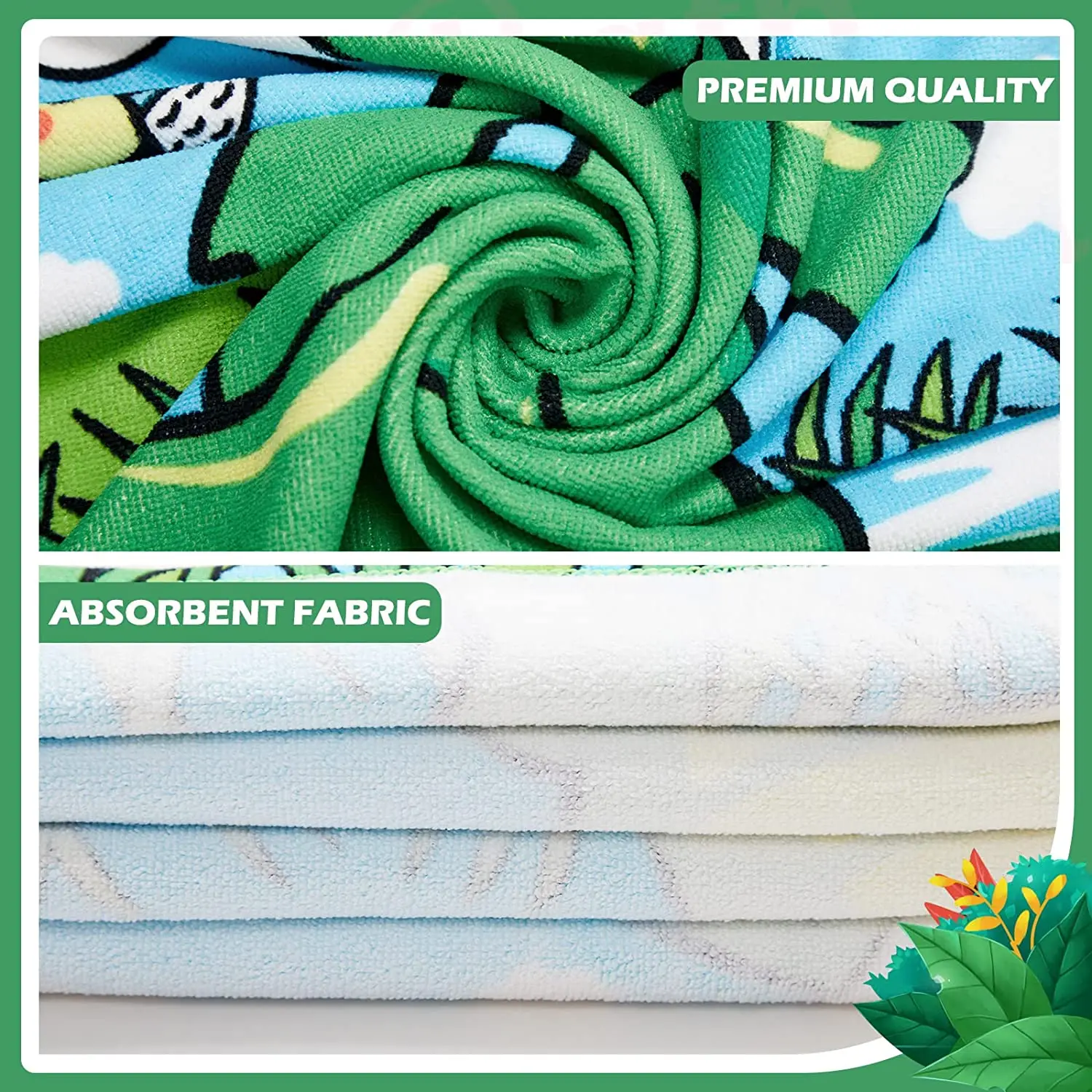1pc bonito banho dos desenhos animados animais com capuz toalha de praia microfibra macia para crianças piscina poncho