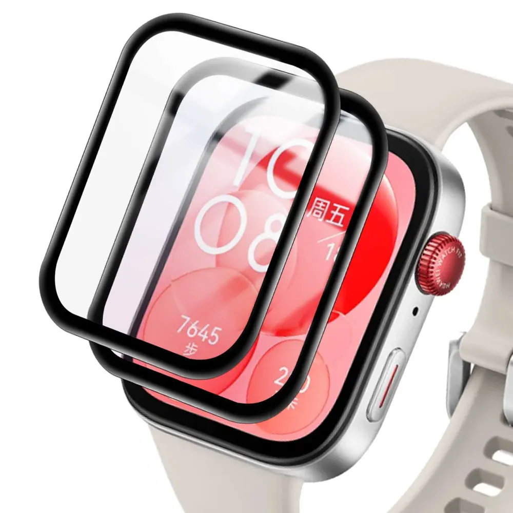 Proteggi schermo per Huawei Watch Fit 3 Proteggi schermo curvo 3D per Huawei Watch Fit3 Pellicola protettiva ultra-HD a copertura totale