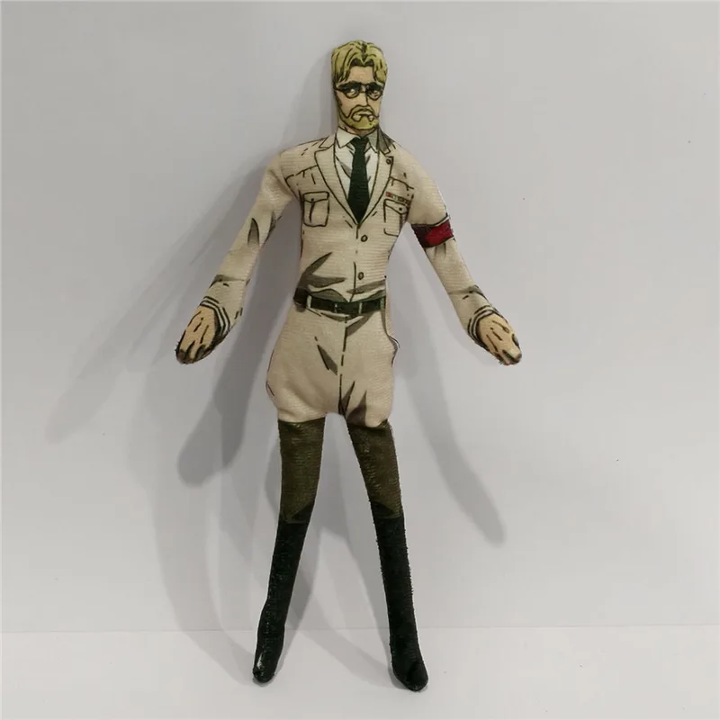 Anime Attack on Titan Rivaille Ackerman Eren Jaeger Cosplay Plush Stuffed Dolls movable Abstract Wire Skeleton Halloween Prop