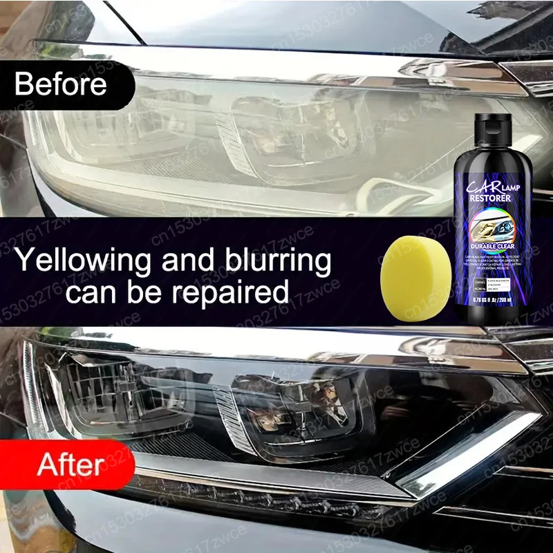 Car Headlight Polishing Agent Scratch Remover Repair Fluid Headlight Renewal Polish And Maintenance Liquid Kit Auto Accessories