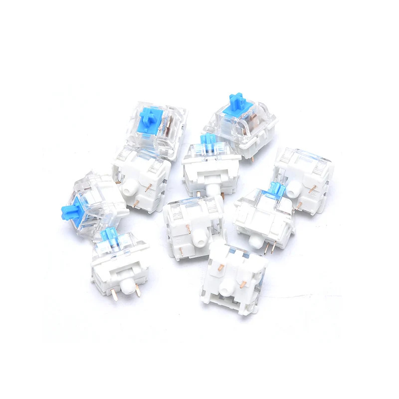10PCS Original Cherry MX Mechanical Keyboard Switch, Blue RGB Switch Shaft