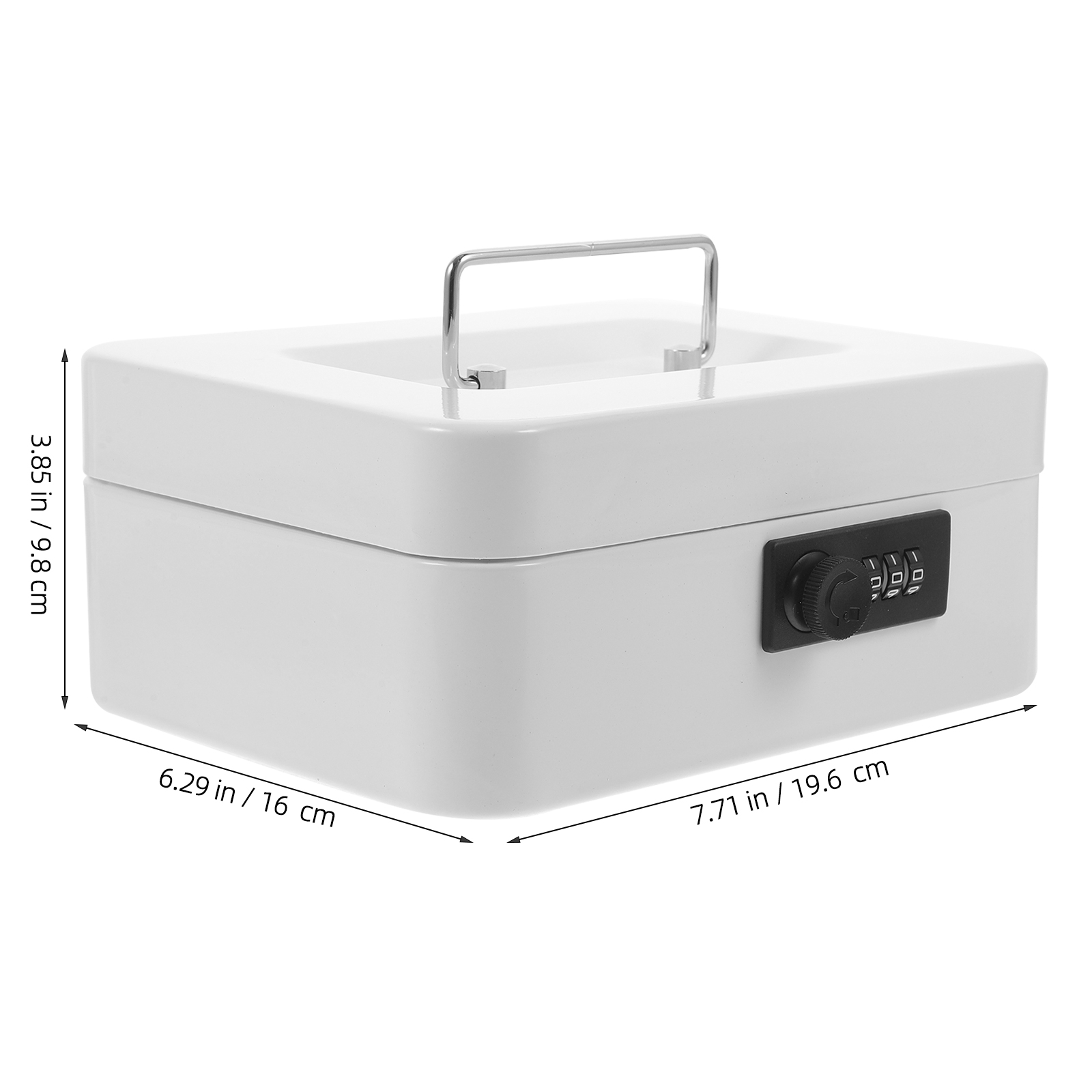 Afsluitbaar met sleutel Metalen geldopslag Home Lock Box voor contant geld Cadeau-organizer Dozen Grote capaciteit Munthouder Decoratief contant geld