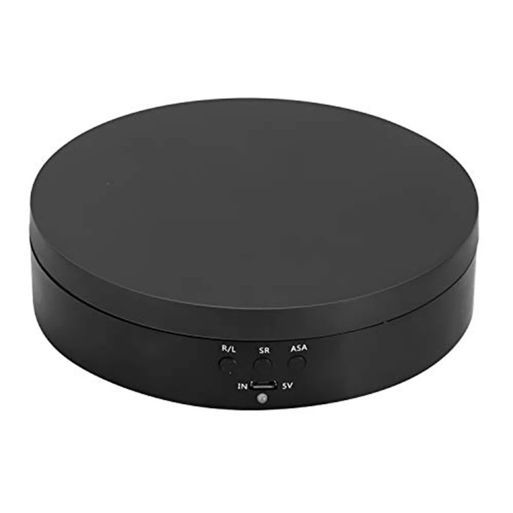 3 Speed Electric Rotating Display Stand 360 Degree Jewelry Turntable Rotating Base Rotary Table For Photography Video Shoot Prop