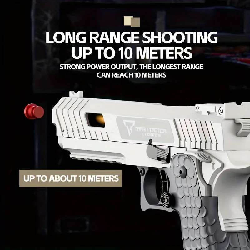 Csnoobs 2011 pistola de juguete de disparo continuo, pistola de lanzamiento de concha, pistola de rábano, colgante vacío, juego al aire libre, revólver, regalo de cumpleaños