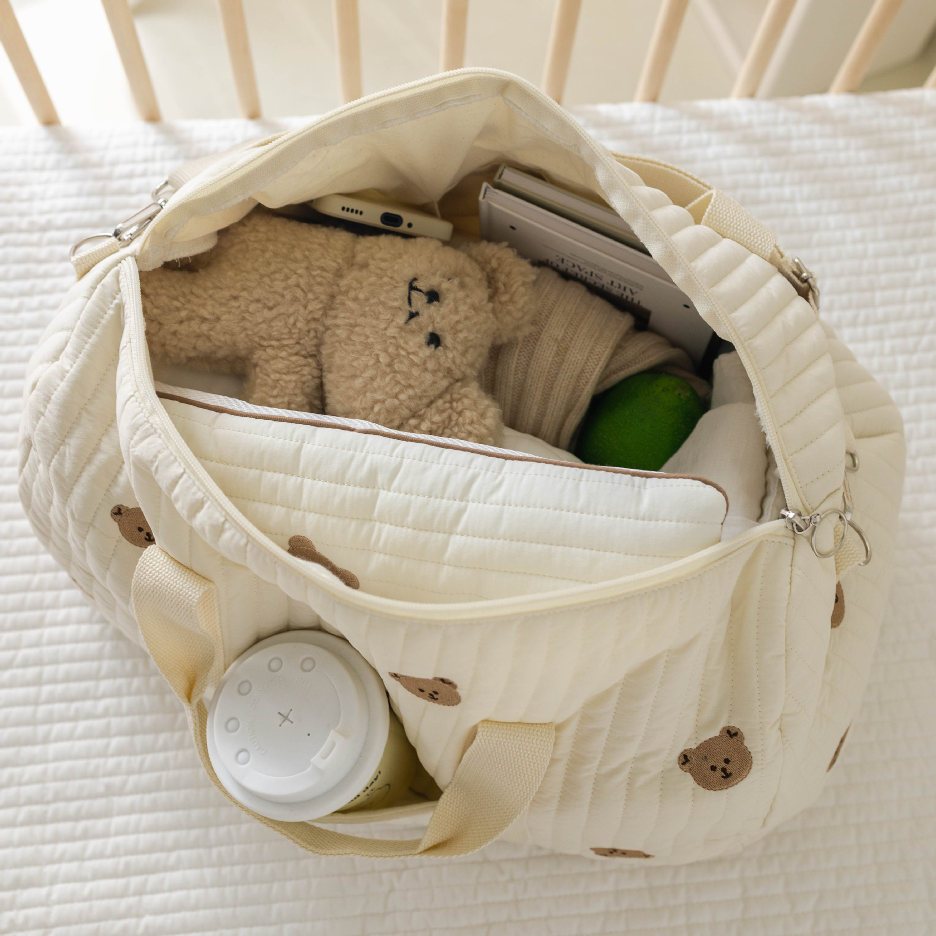 Grande saco de mamãe maternidade saco de armazenamento de fraldas do bebê grande capacidade organizador de itens do bebê feminino saco de viagem multi-funcional bolsa