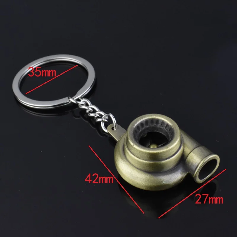 미니 터보 터보 차저 키 체인 회전 터빈 열쇠 고리 반지 열쇠 고리 Keyfob 자동차 열쇠 고리 자동차 인테리어 액세서리