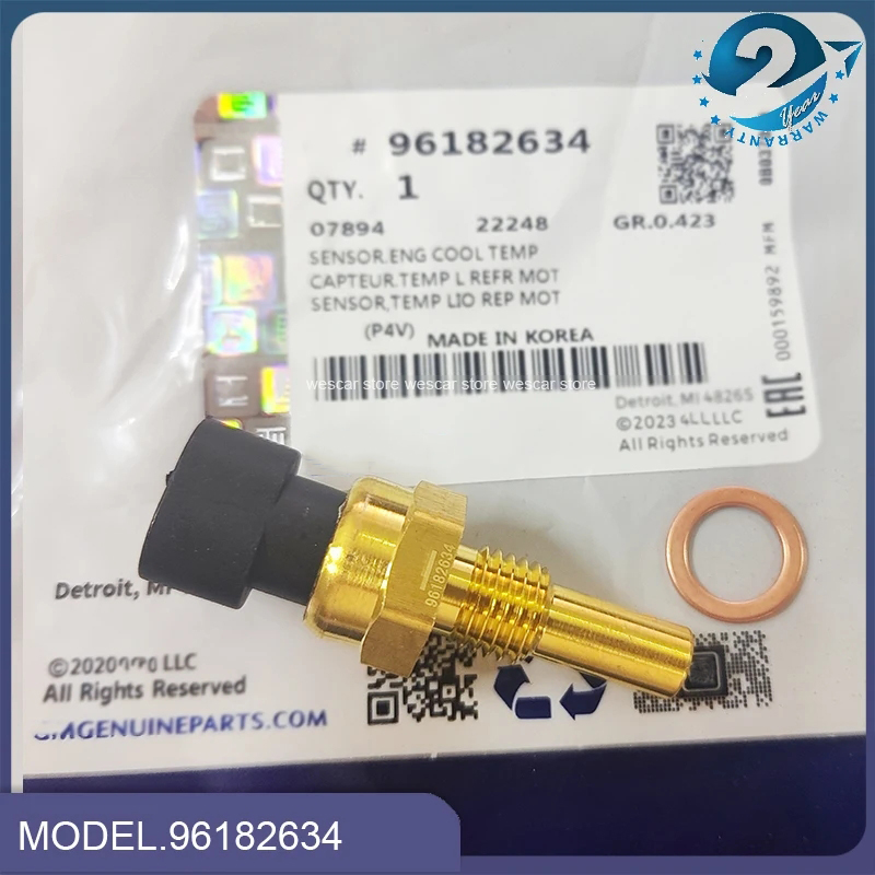 OEM # 96182634   Sensor de temperatura do líquido refrigerante do motor para Chevrolet Aveo Captiva Cruze Epica 1.6L Buick Excelle Daewoo Opel Astra