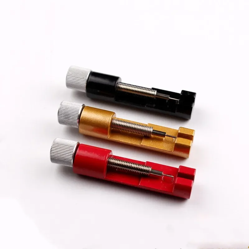 Ferramenta de reparo de relógio de metal, ferramenta de ajuste de pulseira de relógio com pino de relógio, removedor de pino de ligação, fácil de remover e ajustar