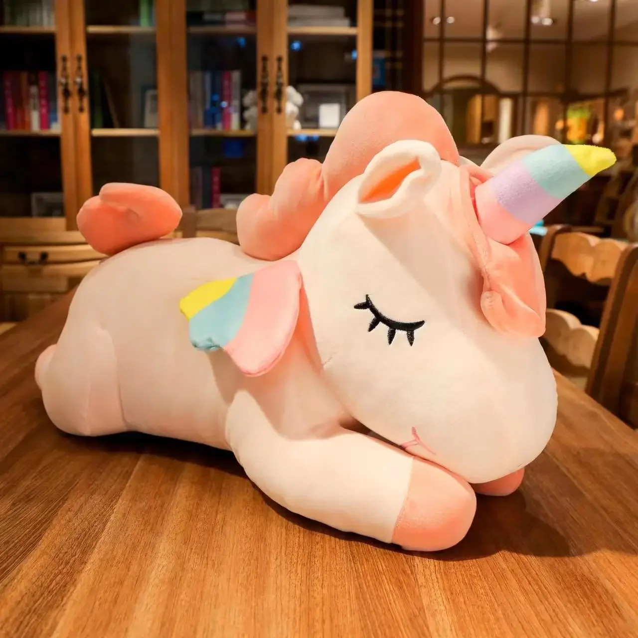 Kawaii ตุ๊กตาม้า 25 ซม.ตุ๊กตา Huggable ตุ๊กตาสัตว์มาพร้อมกับของเล่นเด็กสาวของขวัญวันเกิด