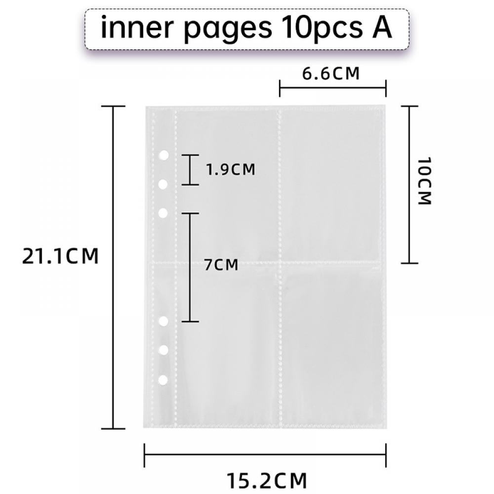 弓韓国かわいいぬいぐるみ A6 バインダーフォトカードホルダー Kpop アイドルフォトアルバム写真収集ブックフォトカード学校文具