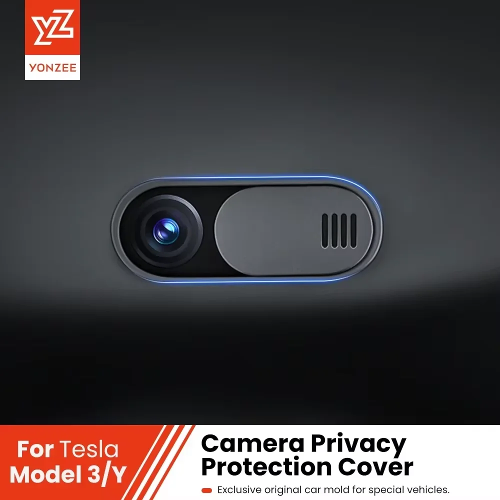 YZ dla Tesla Model 3 Y Highland Juniper osłona kamery dla Tesla Monitor samochodowy ultra-cienka naklejka na kamerę internetową akcesoria wewnętrzne