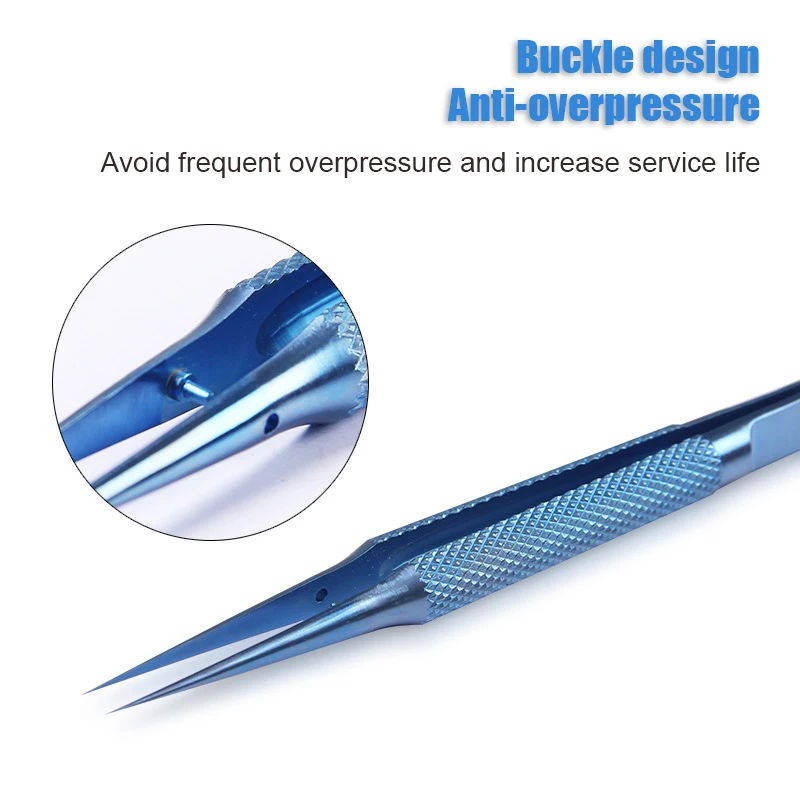 Precision Titanium Alloy แหนบซ่อมมืออาชีพลายนิ้วมือ Fly Line โทรศัพท์เมนบอร์ด Antimagnetic Electronics Forceps