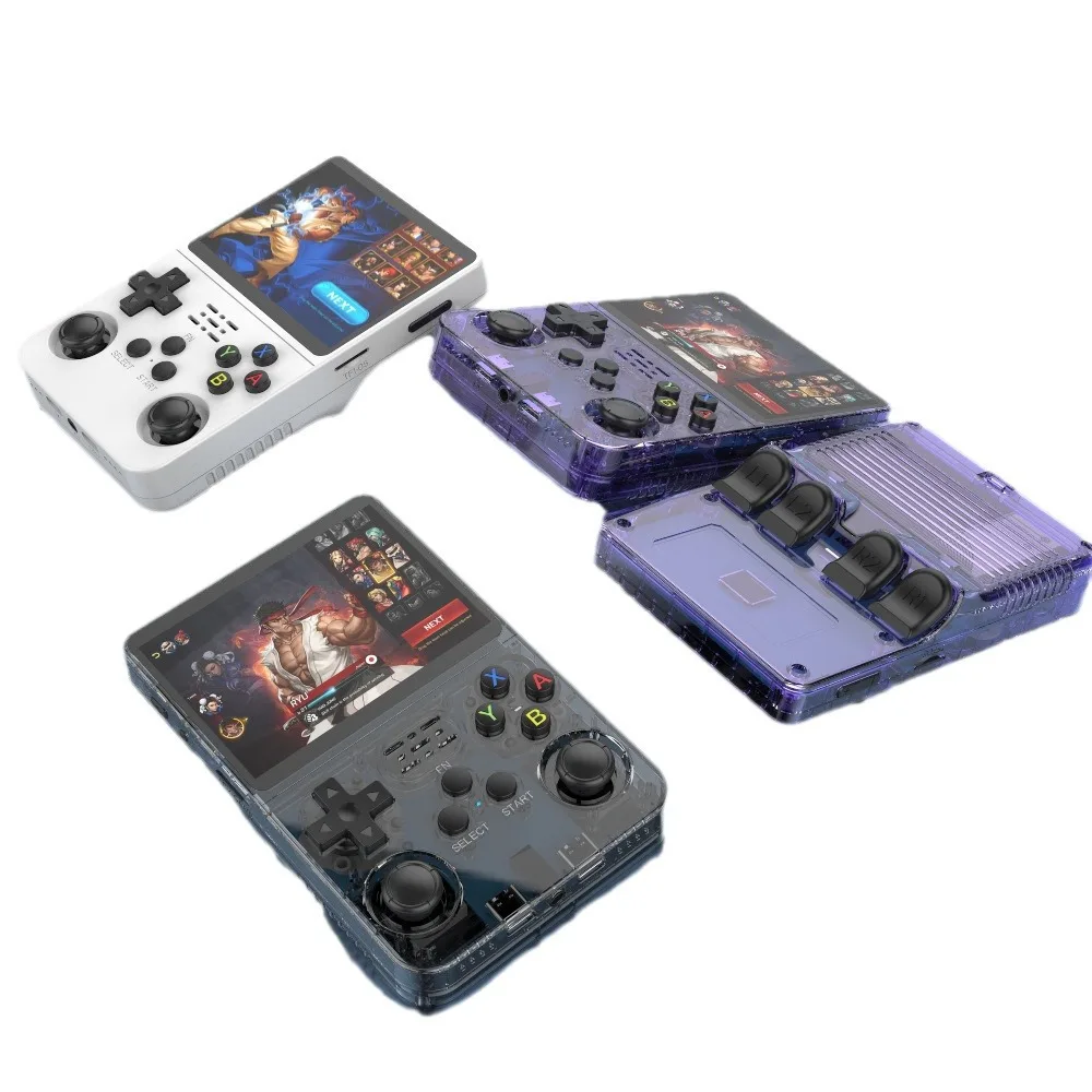 Consola de videojuegos poort gratis Retro R36S de zas, sistema Linux, pantalla IPS de 3,5 pulgadas