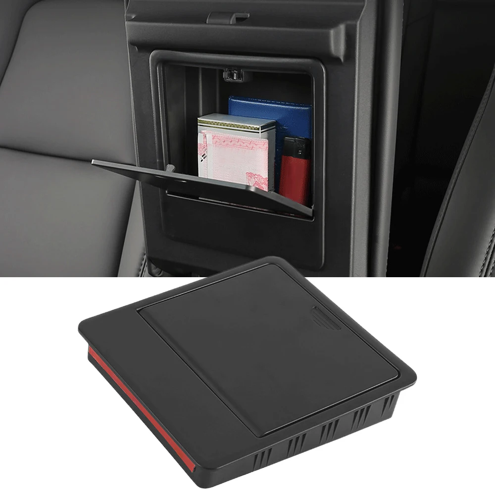 1pc ABS Car Armrest Holder Box Center Console Organizer Armrest Hidden Storage Box for Tesla Model 3 Y 2017-2023 Accessories