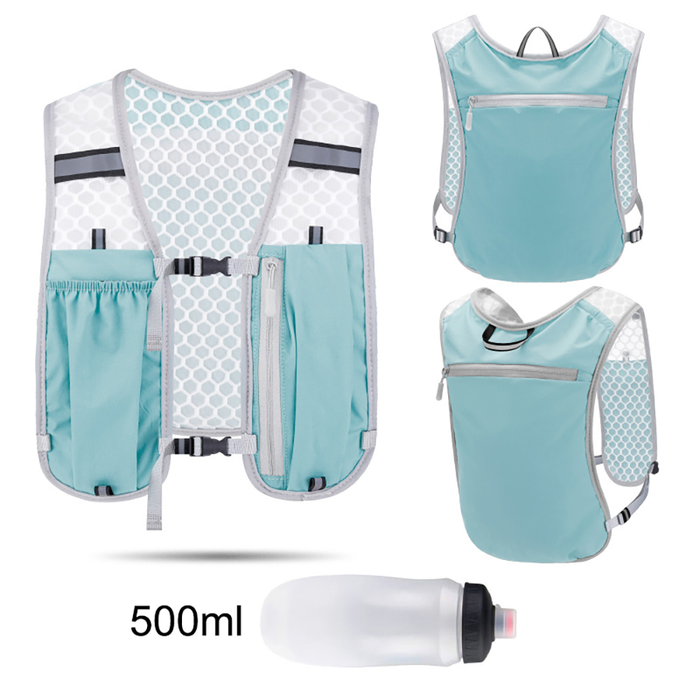 Laufrucksack Weste mit Flasche Hydratation Trail Leichtes Radfahren Laufen Joggen Marathon Reiten Klettern Tasche Wasserdicht