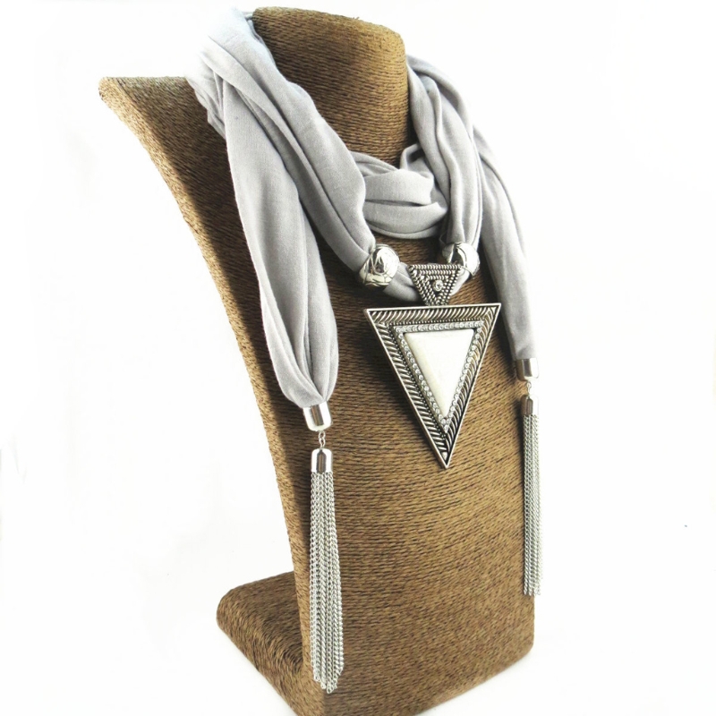 Damesmode Boheemse etnische sieraden kwastje waterdruppel hanger sjaal ketting