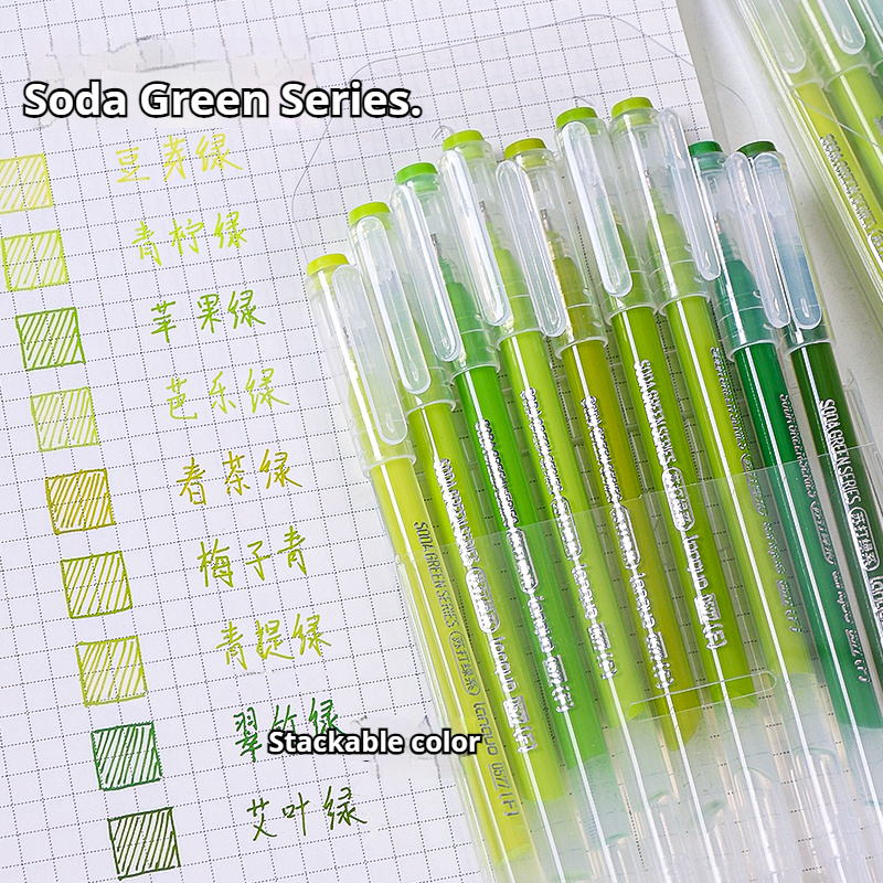 105 цветов, гелевая ручка для ручного счета, Languo Morandi, ретро-ручка, большая емкость, цветная ручка для справочника для студенческой живописи, граффити, письма