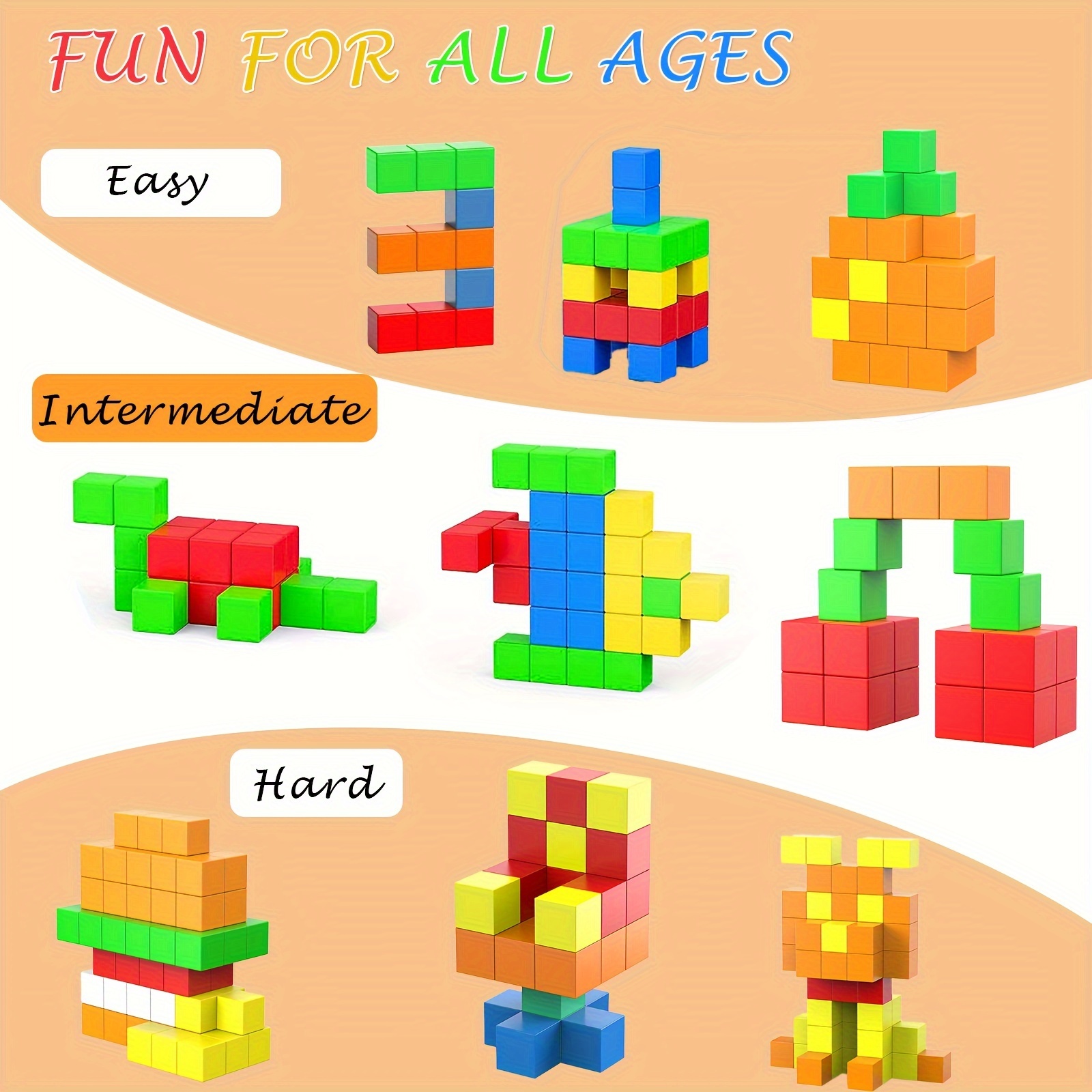 3D 磁気キューブ 1.42 インチ大型磁気ビルディングブロック就学前 STEM 教育ビルディングブロック感覚モンテッソーリおもちゃ