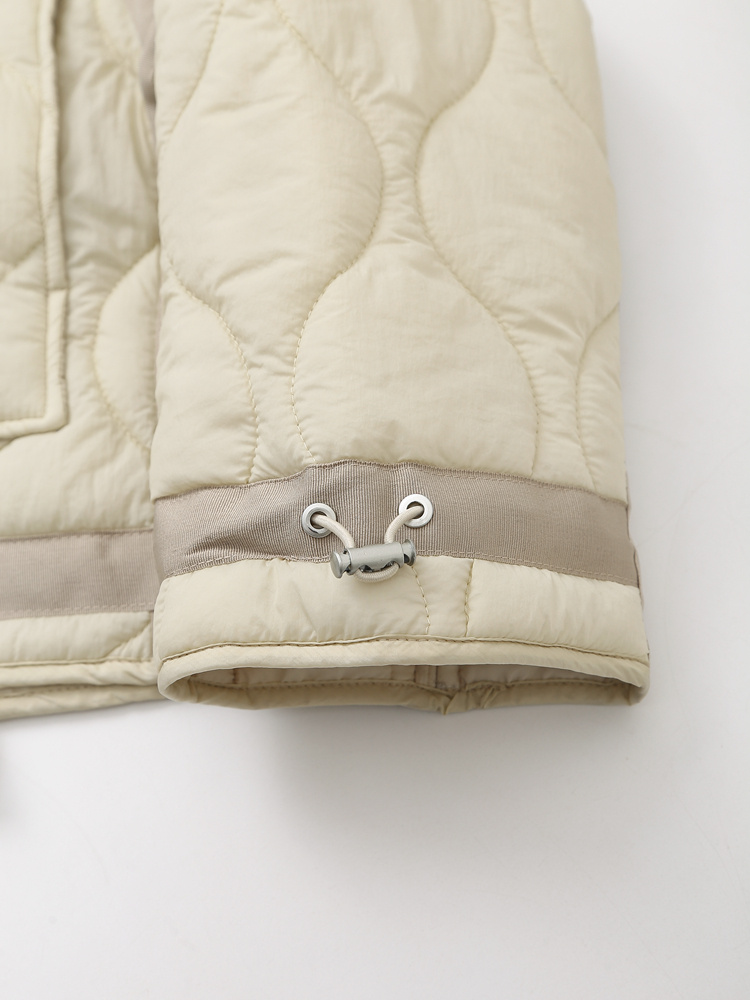 DiYiG VROUW 2025 Herfst Nieuwe Mode Losse Katoenen Jas Korte Jas Chic Lange Mouw Dunne Katoenen Kleding Bovenkleding Muje