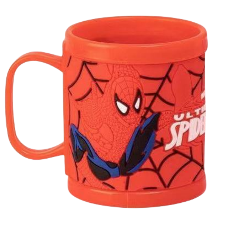 Marvel Spiderman nueva versión coreana para niños de animación personalidad creativa dibujos animados forma linda taza de lavado de plástico anticaída