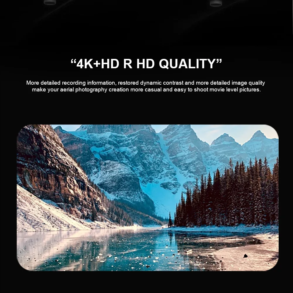 Professional Drone 4K HD กล้องคู่พร้อมตําแหน่ง GPS/การหลีกเลี่ยงอุปสรรคอัจฉริยะและ Optical Flow Hover ของเล่นของขวัญ