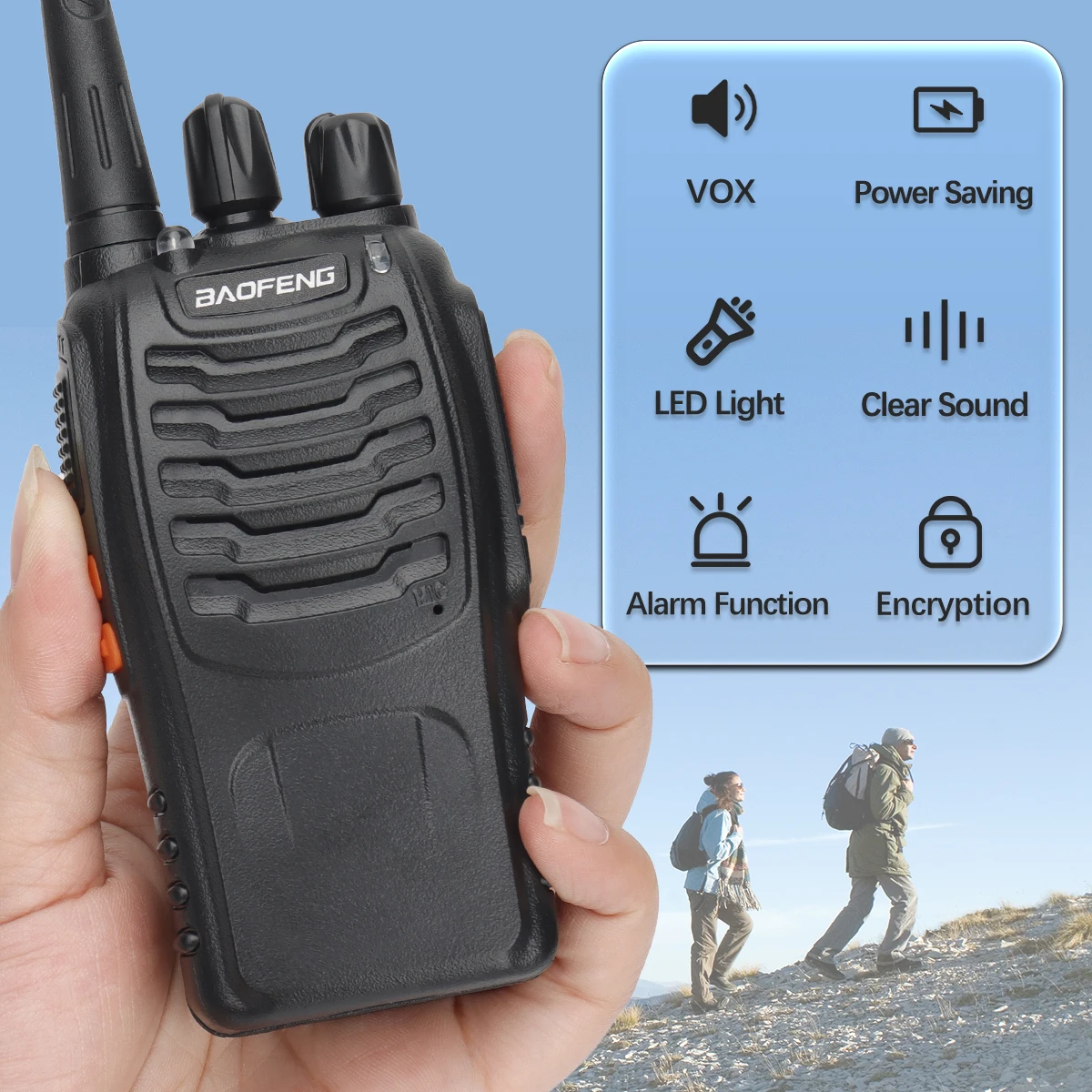 2/4 stücke Baofeng BF-888S Pro Walkie Talkie Langstrecken drahtlose Kopier frequenz UHF tragbare USB-Ladegerät Amateurfunk für die Jagd