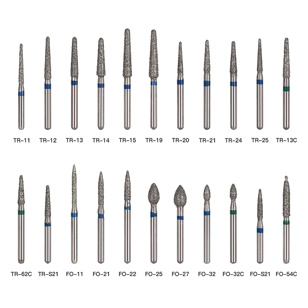 5 個 Azdent 歯科ダイヤモンドバードリル FG 1.6 ミリメートル高速ハンドピース研削ヘッド歯ホワイトニング歯科材料ツール