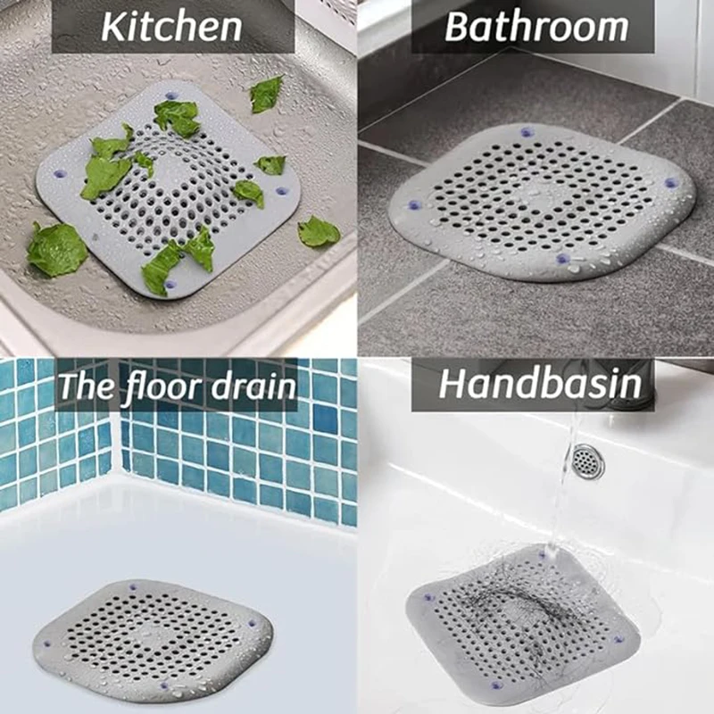 Riool met zuignap, afvoerputje, keuken, badkamer, anti-verstopping haarfilter