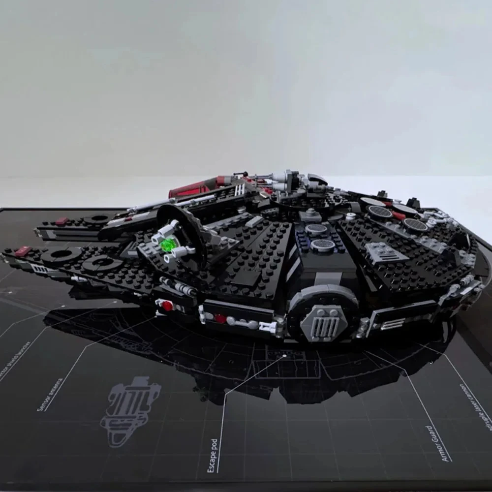 1579PCS Dark Falcon Star Ship-bouwstenen - Geavanceerd doe-het-zelf-ruimtemodel voor hobbyisten voor volwassenen