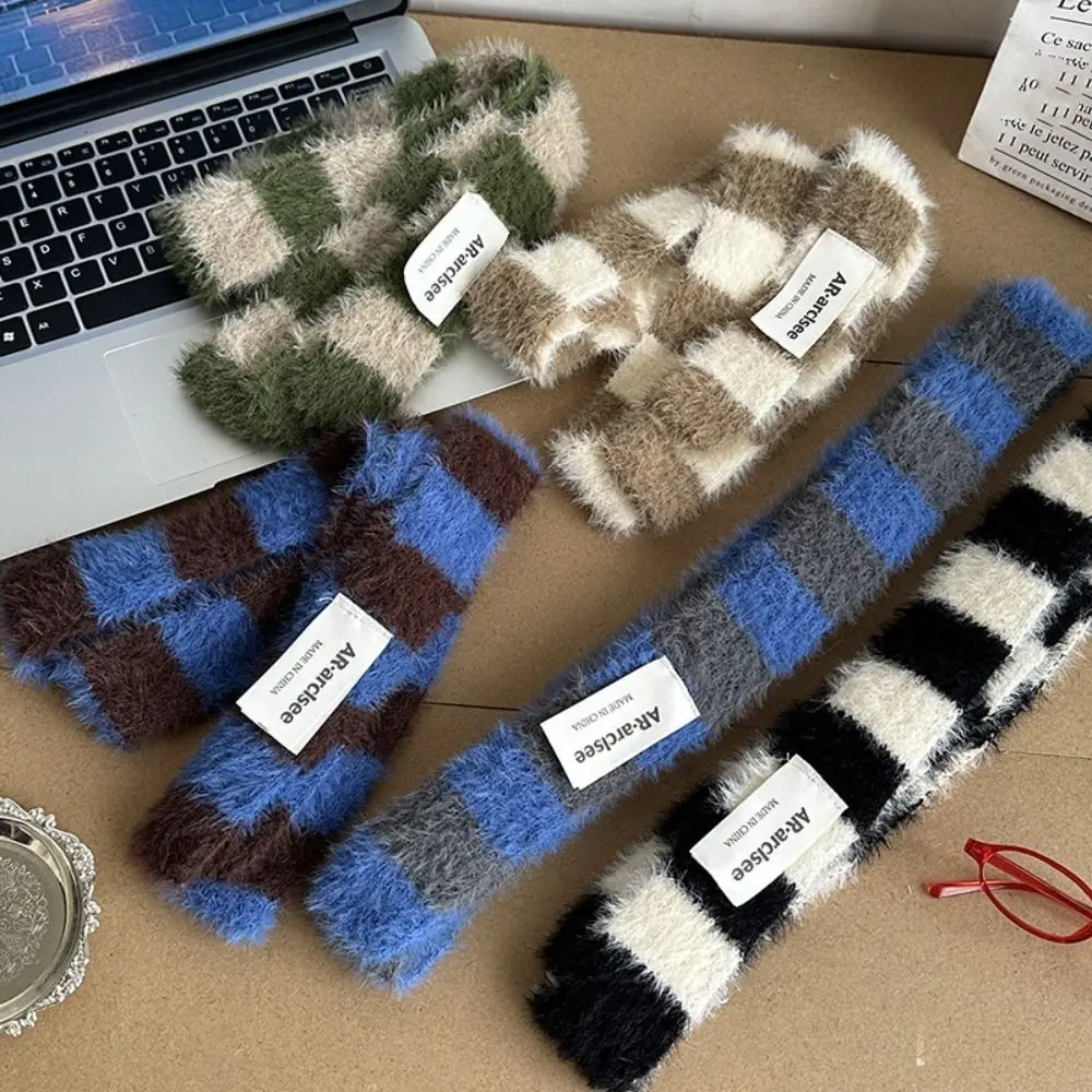 Bufanda a rayas estilo Harajuku Y2K, accesorios de ropa de colocación dulce y fresca, bufandas largas y estrechas, accesorios para bufandas de estilo coreano