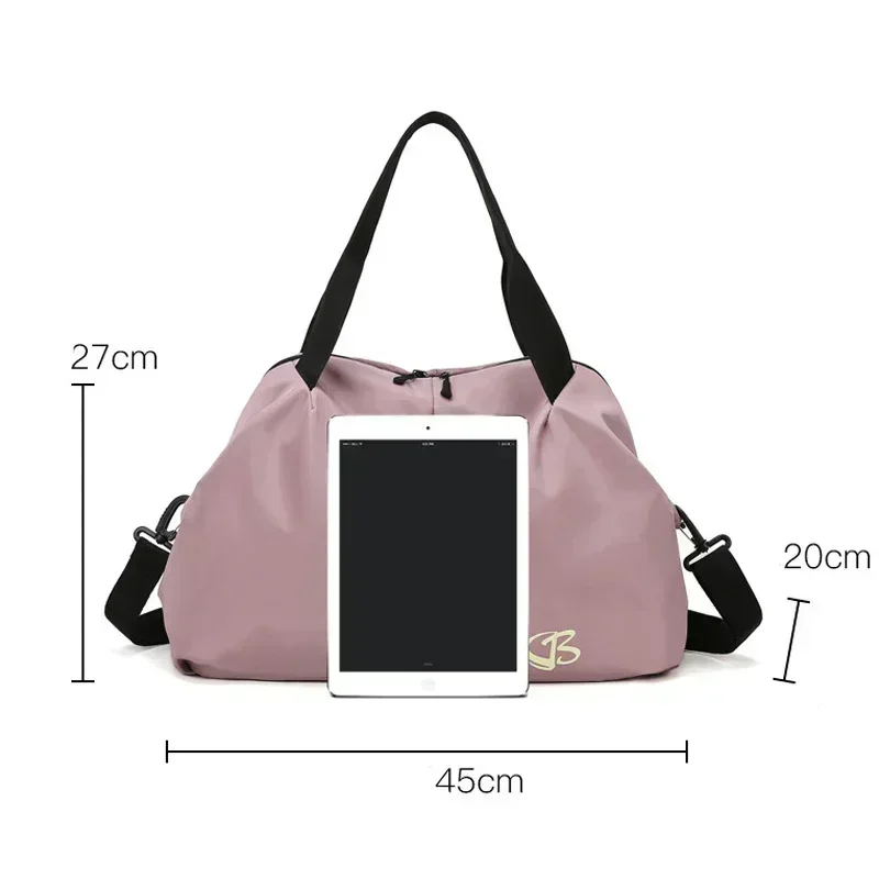 Bolsa de gimnasio para Yoga de gran capacidad, impermeable, para mujer, natación, deportes al aire libre, bolsa de viaje de mano multifunción, paquete de fin de semana