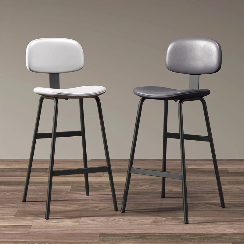 Industrial Style High Stool Soft Bag Relax Wrought Iron Simple Modern Bar Stools Italian Design Taburetes De Bar Bar Furniture