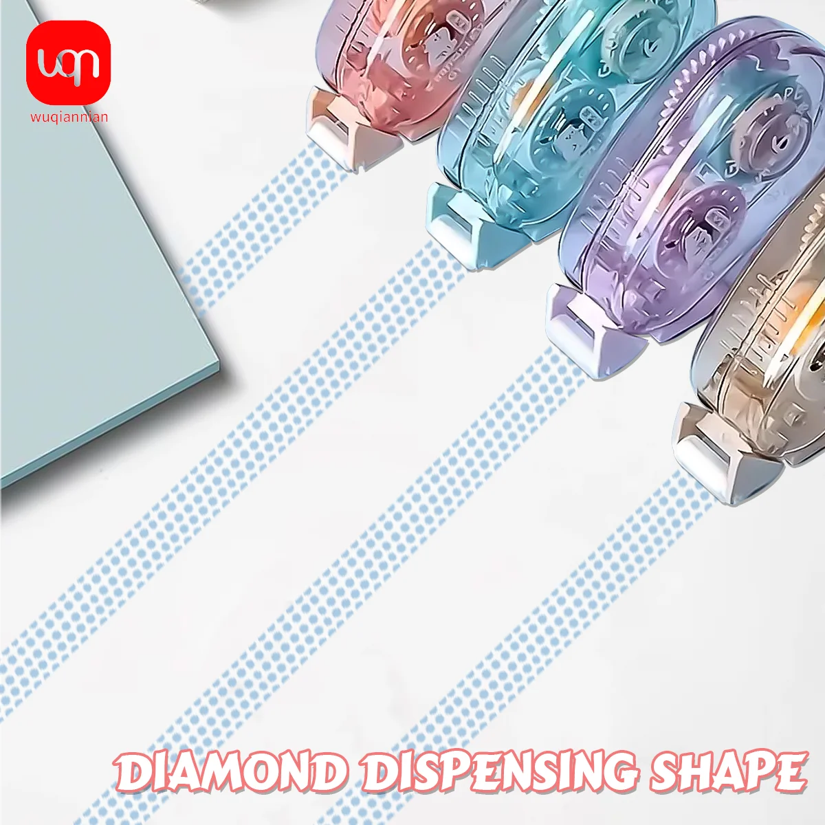 WQN-4PCS 0.23 "x 157" เทปจ่ายสองหน้า, สมุดภาพเทปสองหน้าแบบใสที่แข็งแกร่งและทนทาน
