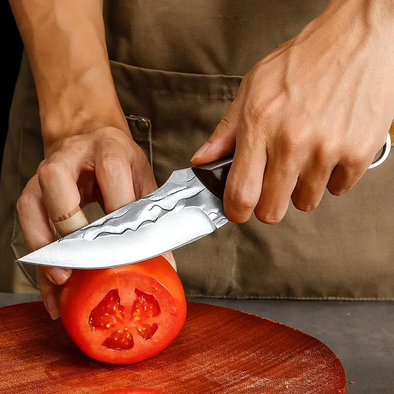มือปลอมกระดูก Sharpener Boning มีดจับเนื้อมีดขนาดเล็ก Cleaver Sharp ทนทานสะดวกมีดขนาดเล็กเนื้อตัดผลไม้