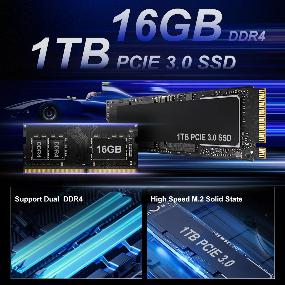 Ninkear n13 mini pc intel core i5-1340P bis zu 4,6 ghz 16gb ddr4 1t ssd für windows wifi 6 unterstützung 4k 3 display lüfter kühlung