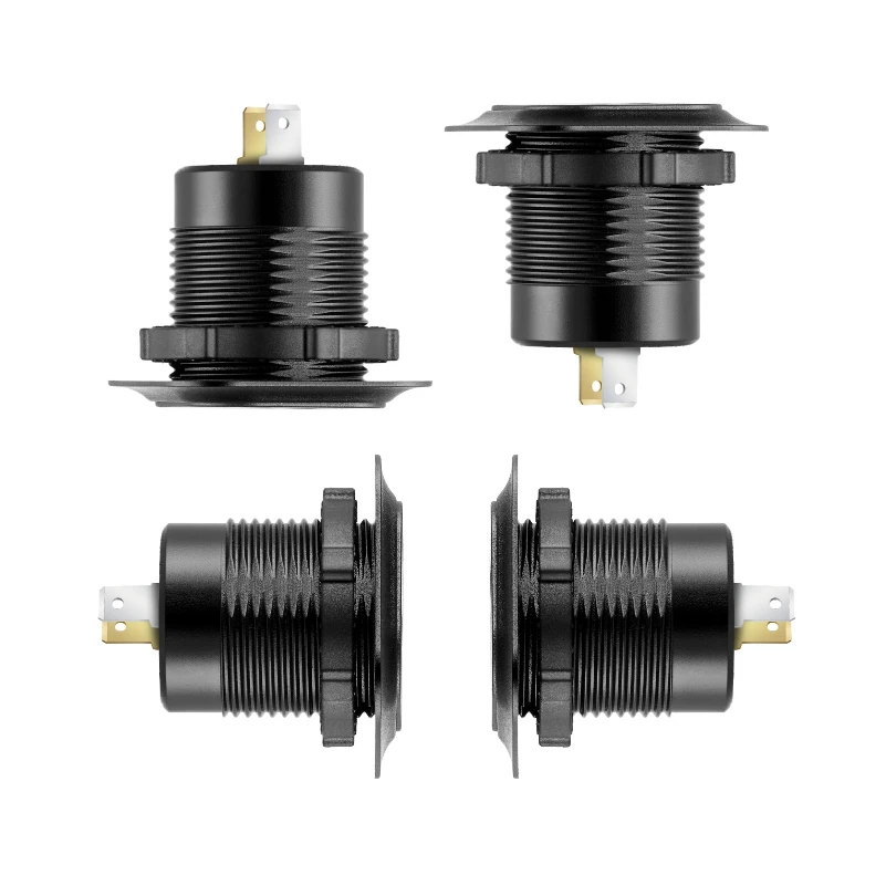 Автомобильное зарядное устройство PD3.0 и QC3.0, два порта USB C со светодиодной подсветкой, быстрая зарядка 12 В/24 В для адаптера Moto