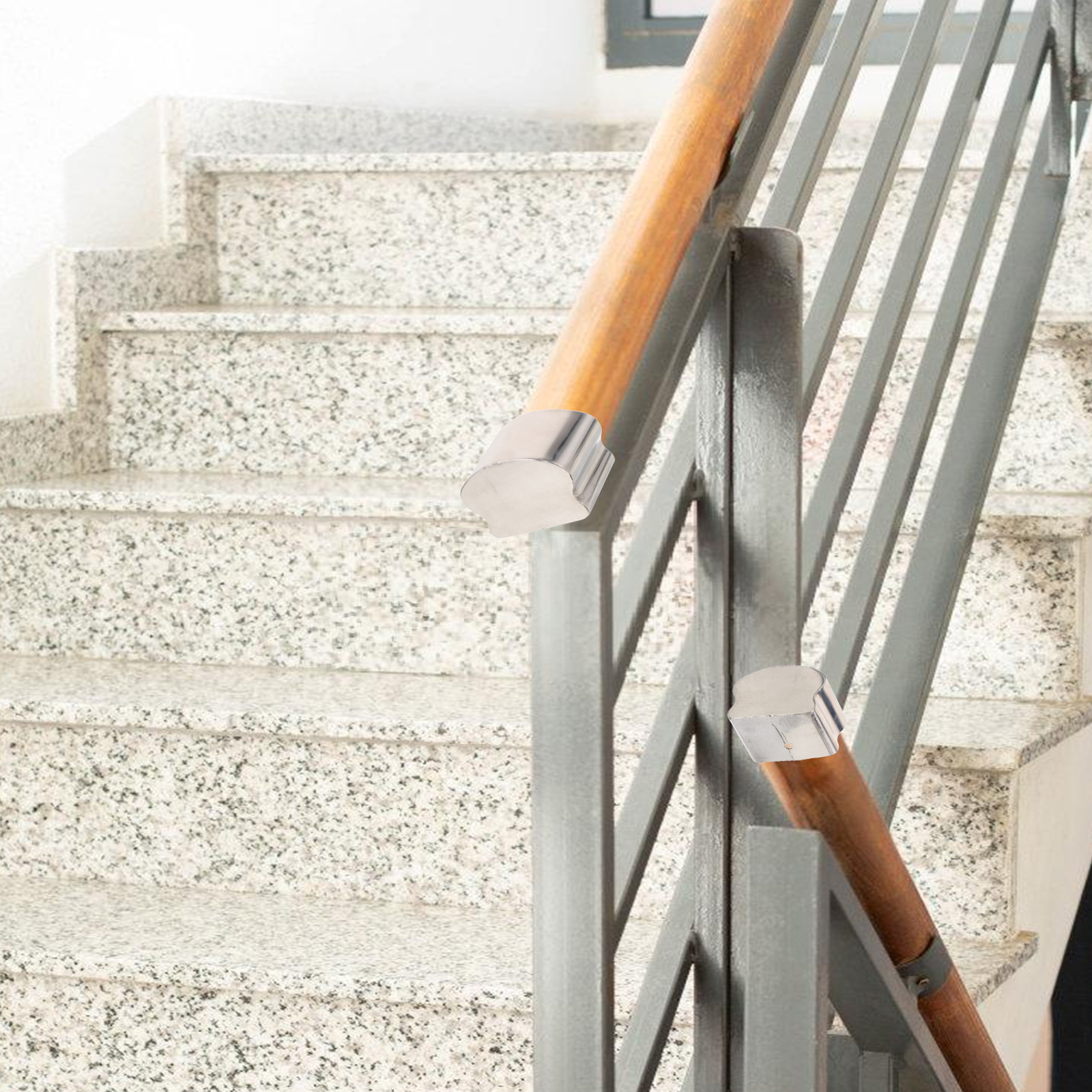 1 stücke Edelstahl Handlauf End Kappe Hufeisen Schläuche Stecker Schutzhülle Dekorative Trim Hardware Stecker