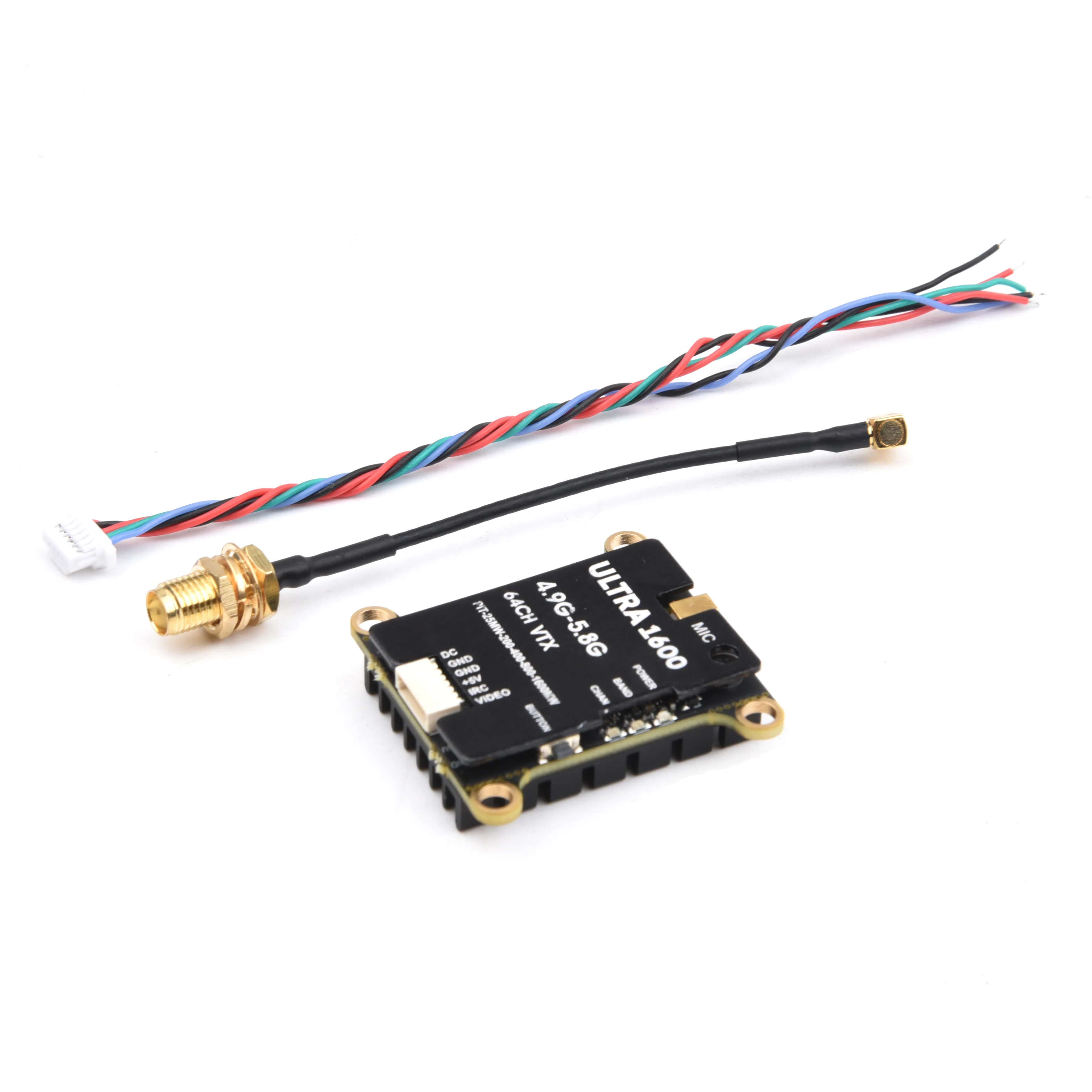 ใหม่ 64CH 4.9G-5.8G 1.6 W/2.5 W FPV VTX เครื่องส่งสัญญาณเสาอากาศสําหรับระยะยาว FPV Racing Drone กรอบ