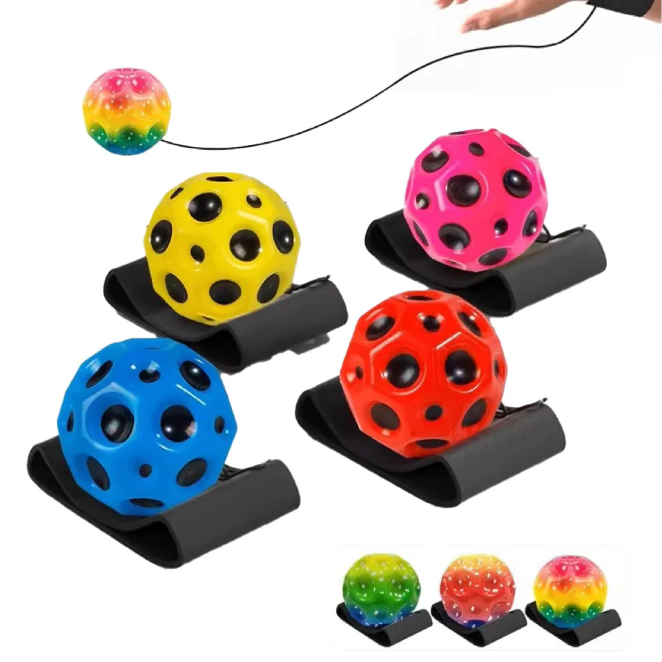 Desprimir juguetes muñeca alto agujero elástico Luna piedra espuma columpio bola niños adultos regalos deportivos