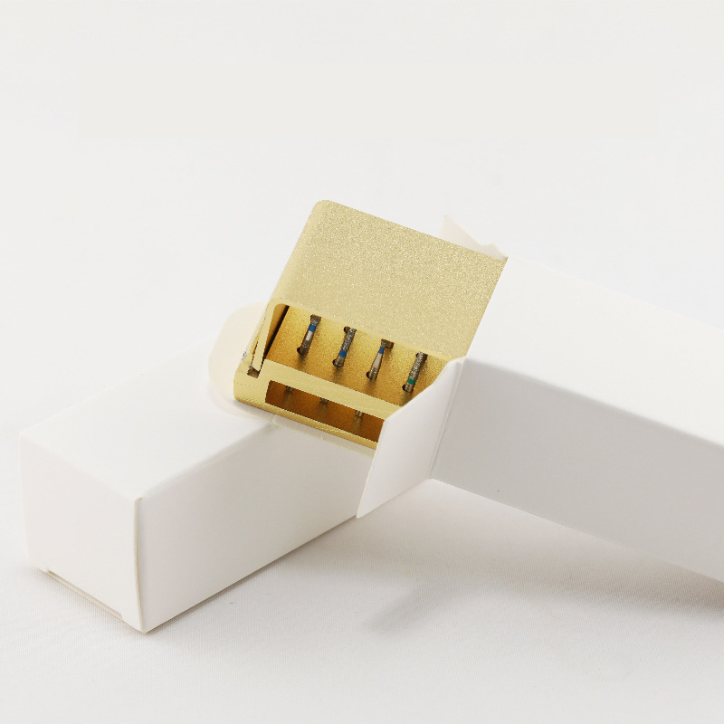 Piorpoy หัวกรอฟัน30ชิ้น/เซ็ต, หัวกรอเพชรความเร็วสูง1.6มม. กล่องจัดวางหัวกรอฟันขาว