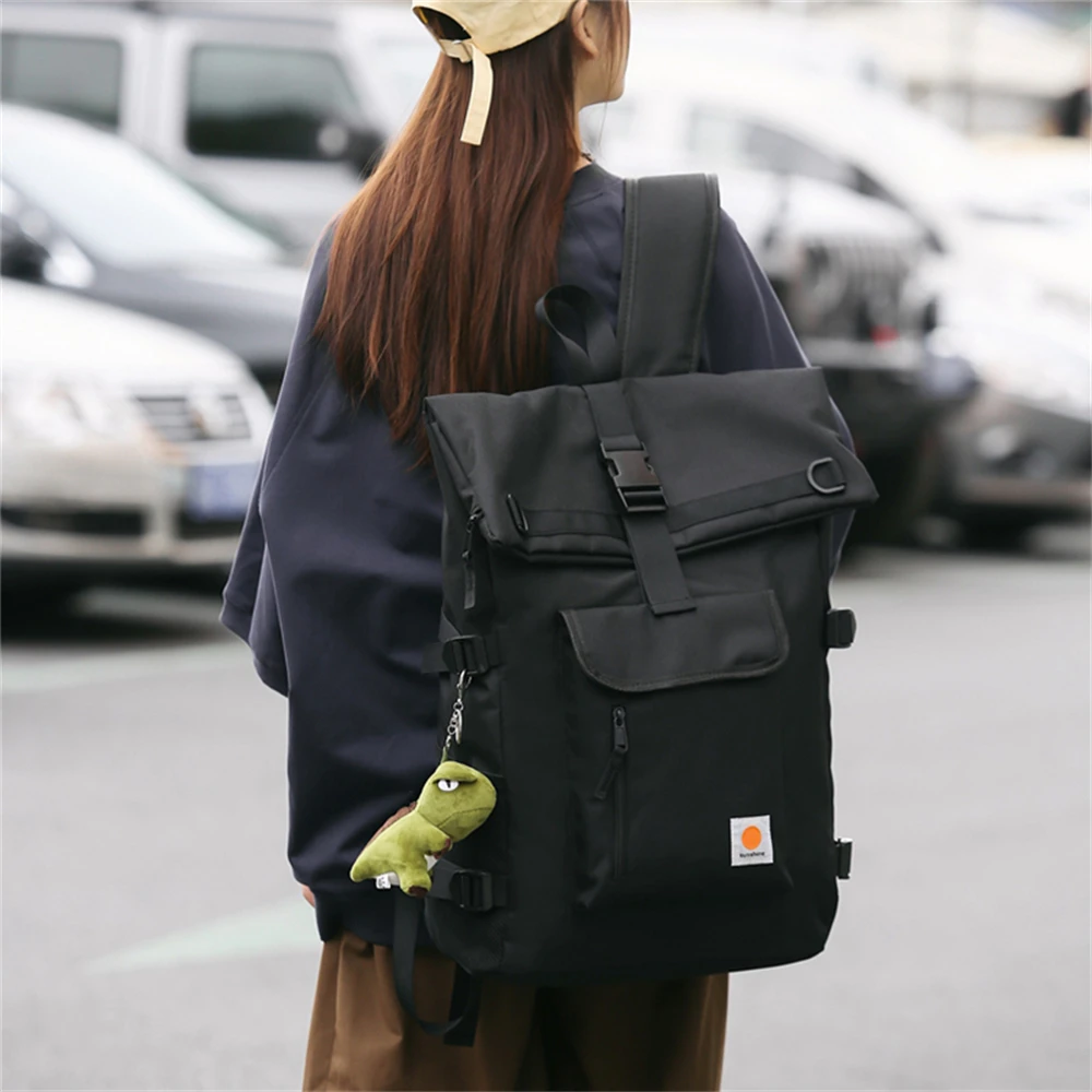 若い女性のためのハイ容量のラップトップバックパック,オックスフォード生地で作られた高品質の合成皮革バックパック,単色,学生に適しています,2023