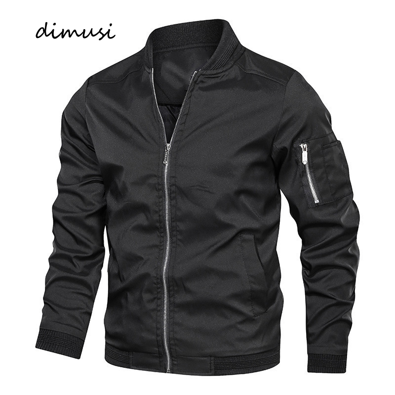Chaqueta Bomber de primavera y otoño para hombre, chaqueta ligera informal para hombre, cortavientos deportivo, abrigo con cremallera y bolsillos, ropa