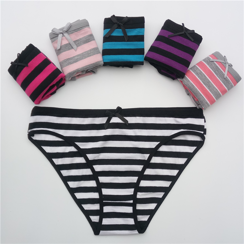 Bragas de algodón para mujer, calzoncillos para niña, ropa interior de algodón, bikini, ropa interior sexy para mujer, envío gratis, 5 unids/set